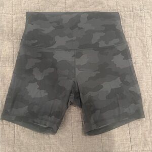 Women’s Lululemon Align Black Camo Shorts